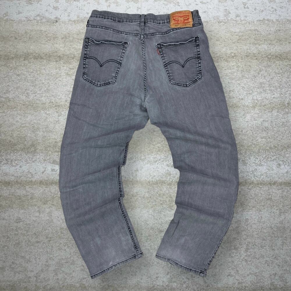 Vintage Y2K Levis Jeans 514 36x32 Straight Fit Light Grey Wash Denim